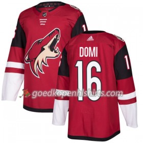 Arizona Coyotes Max Domi 16 Adidas 2017-2018 Maroon Authentic Shirt - Mannen